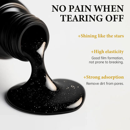 Natural Charcoal Blackhead Peel-Off Mask, Deep Cleansing, Oil Control, Suitable for Oily Skin, Unclogs Pores, Brightens Skin