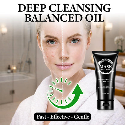 Charcoal Blackhead Remover Mask, 3.5 Fl Oz, Peel off Face Mask | for Oily Combination Skin, Deep Cleansing, Balance Oil, Firm & Brighten, Treats Pores, Acne, Dullness