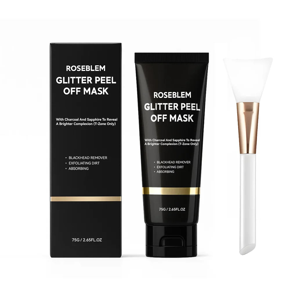 Natural Charcoal Blackhead Peel-Off Mask, Deep Cleansing, Oil Control, Suitable for Oily Skin, Unclogs Pores, Brightens Skin