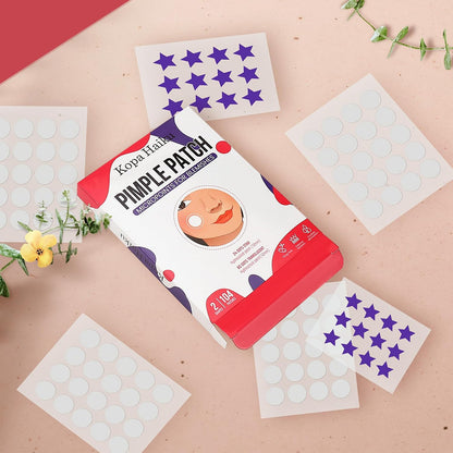 Pimple Patches: Pimple Patches for Face - Acne Patches for Face - Pimple Patch - Acne Patches - Pimple Patched Stars - Pimple Patches Cute - Star Pimple Patches for Face(104 Patches/ 2 Shapes)