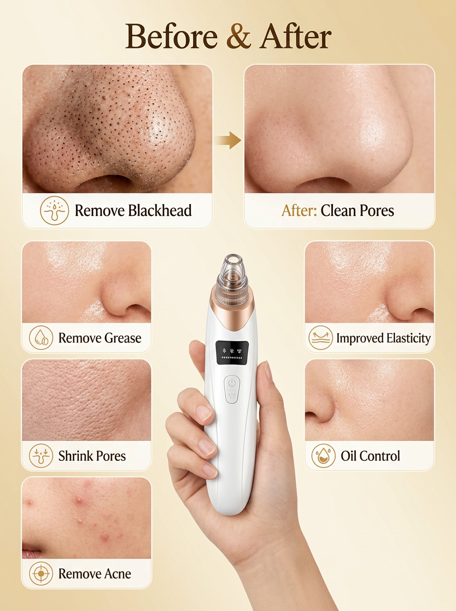 Pore Vacuum Blackhead Remover - For Clearer, Smoother Skin 2.0